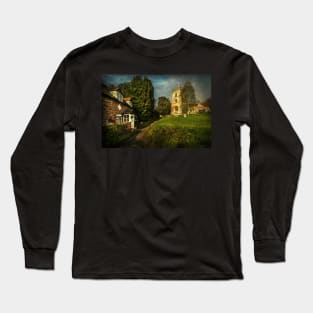 Blewbury Church and Cottages Oxfordshire Long Sleeve T-Shirt